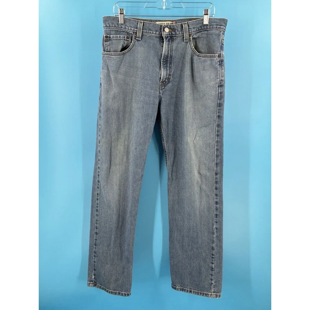 Levi’s 505 Men’s Jeans 34x30 Regular Fit Straight Leg Medium Wash Denim